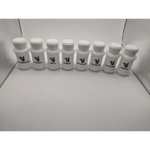 Vintage Hazel Atlas Rooster Milk Glass Spice Jars Set of 8 Shakers Kitchen
